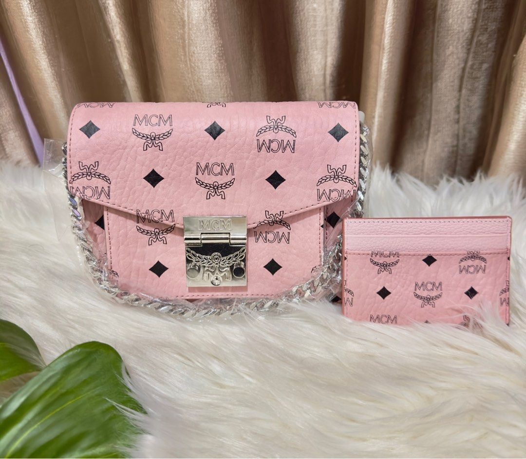 Mcm patricia crossbody best sale pink