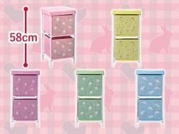 [INSTOCKS] TOREBA Sanrio Characters Baby Angel Two-tier Storage Box A. Hello Kitty and E. Cinnamoroll