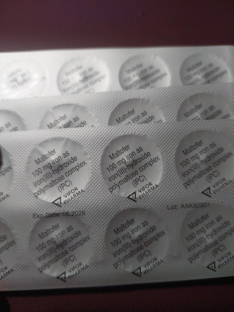 Iron 100mg Maltofer, Health & Nutrition, Health Supplements, Vitamins