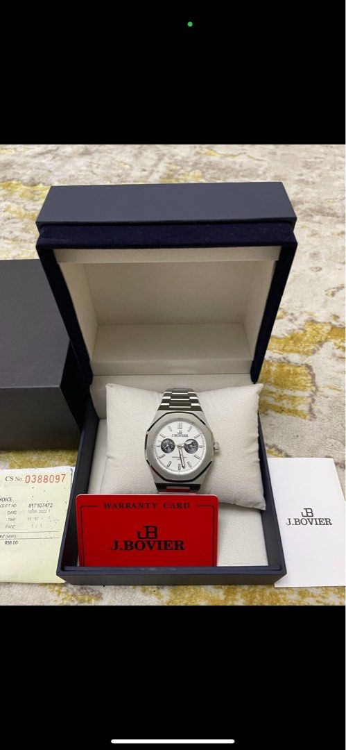 J bovier timepiece/watch, Men's Fashion, Watches & Accessories, Watches ...