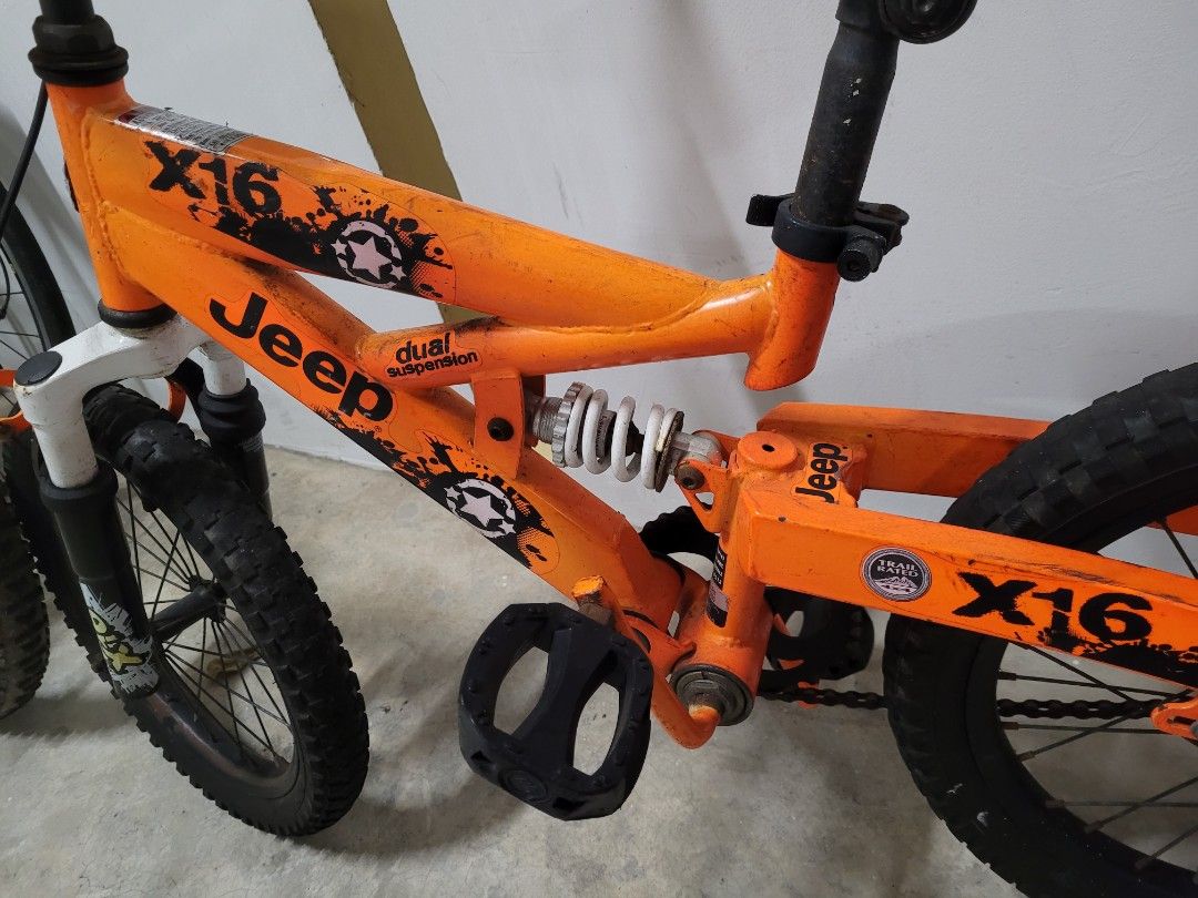 Jeep x16 top bike dual suspension