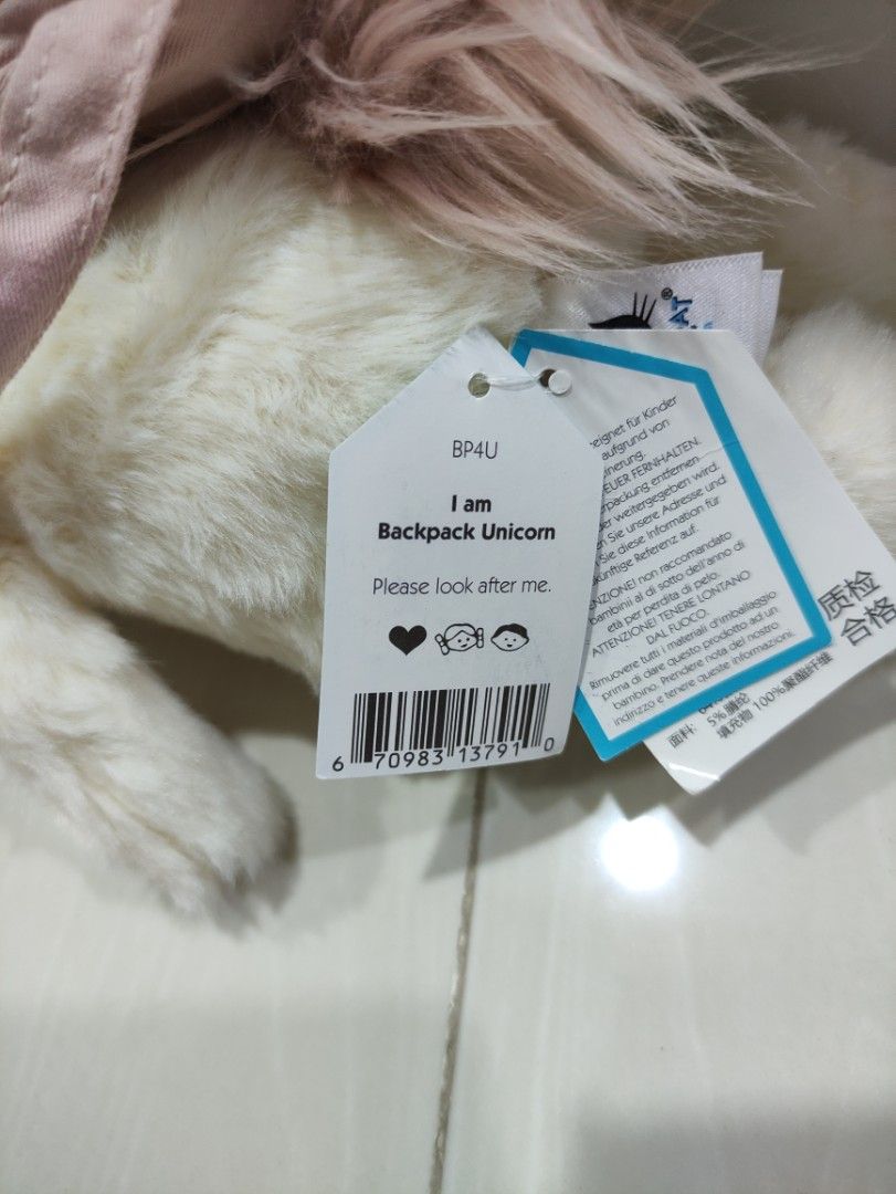 jellycat backpack unicorn, Hobbies & Toys, Toys & Games on Carousell