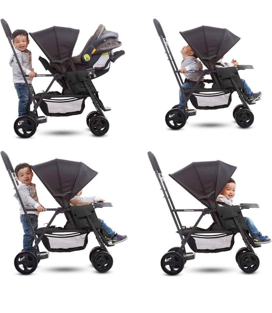 Joovy Caboose Double Stroller Babies Kids Going Out Strollers