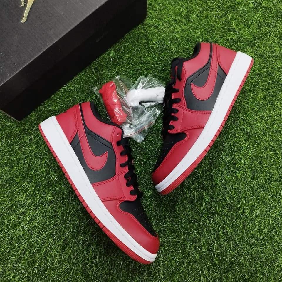 Jordan 1 Low Reverse Bred For Men and Women, Men's Fashion, Footwear