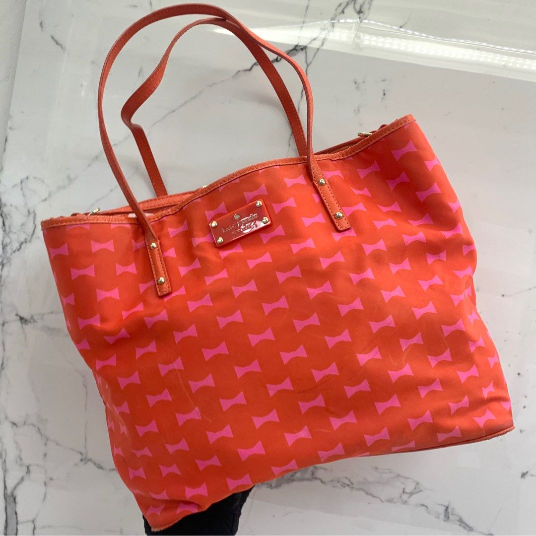 Kate spade red nylon tote best sale