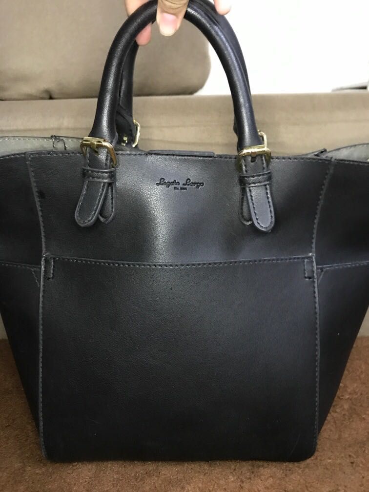Legato Largo Black Two Way Bag, Luxury, Bags & Wallets on Carousell