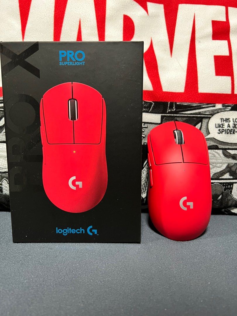 Logitech G Pro X Superlight Red Ver Gaming Wireless Lightweight Esports  Mouse