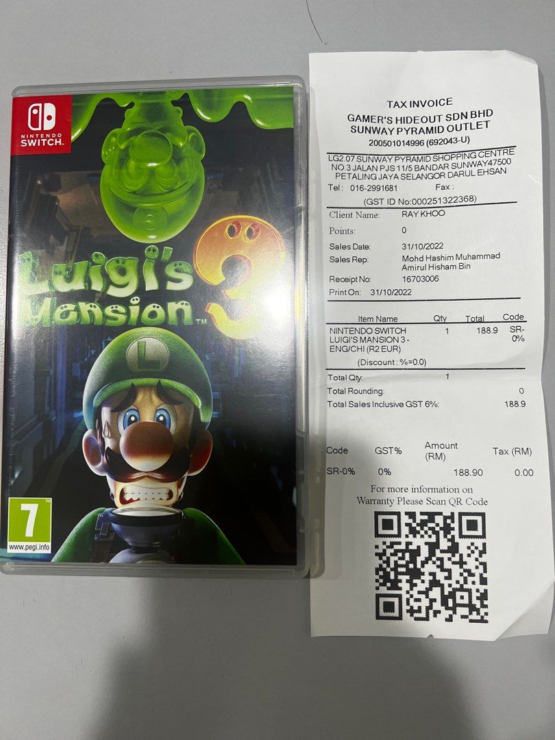 Luigi's mansion sales 3 discount code