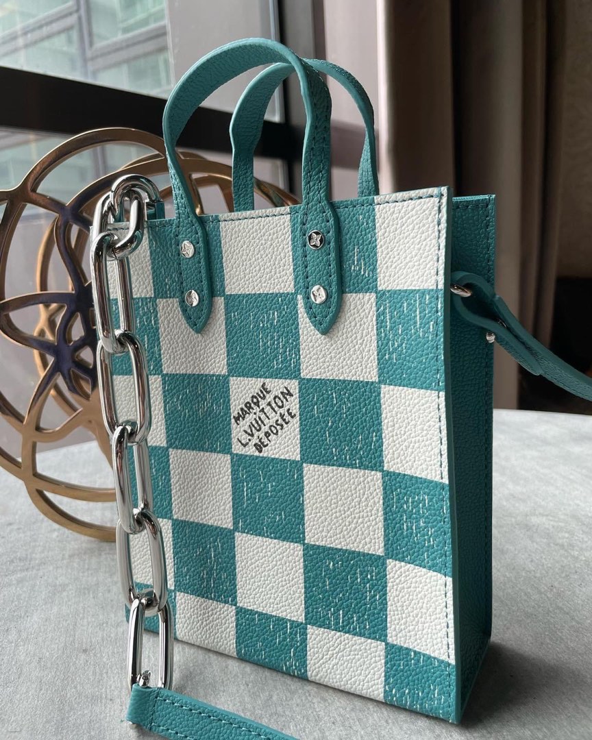 Louis Vuitton N60479 LV Sac Plat XS bag in Graphite Cowhide leather Replica  sale online ,buy fake bag