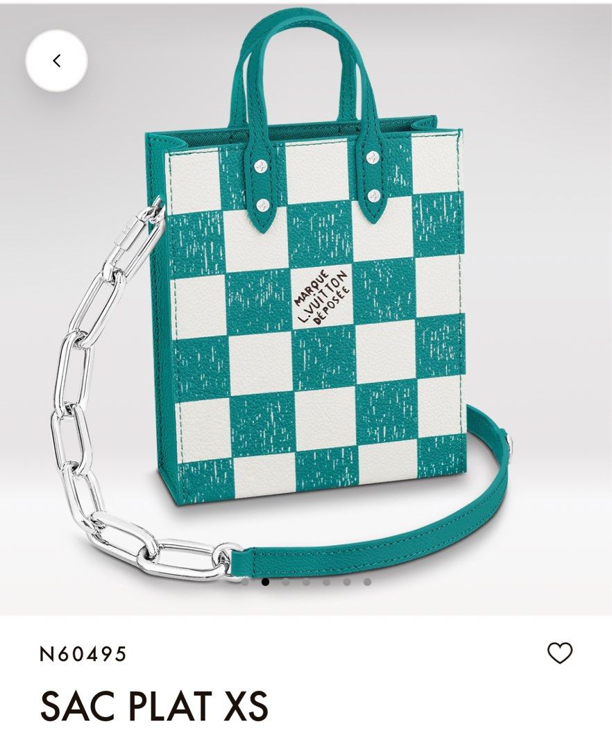 Louis Vuitton N60479 LV Sac Plat XS bag in Graphite Cowhide leather Replica  sale online ,buy fake bag