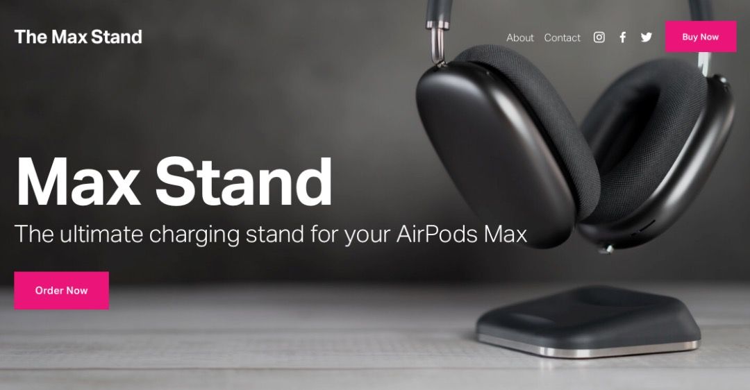 Airpods max charging stand sales