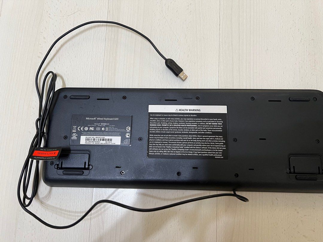 Microsoft keyboard usb board wired key board 600 model 1366 with usb