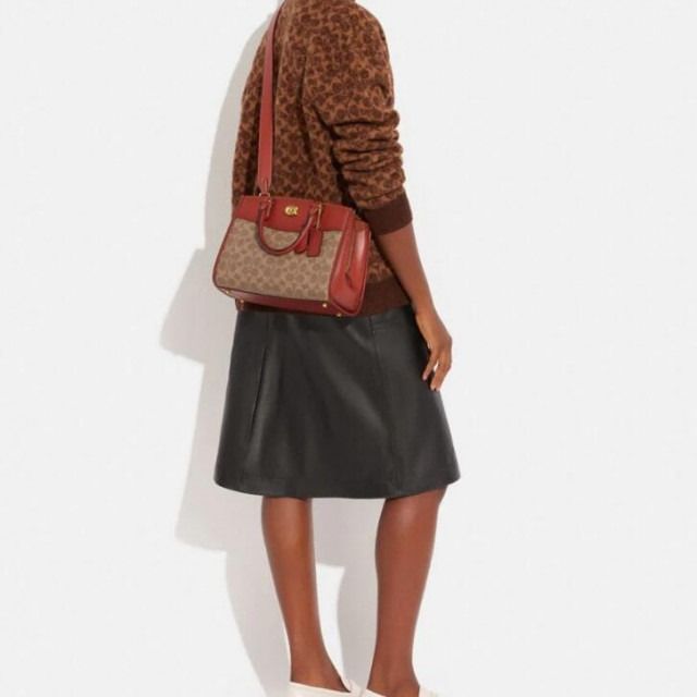 Bond bag in signature jacquard outlet
