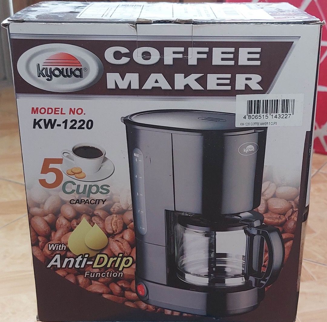 NEW KYOWA COFFEE MAKER KW 1220 (5 cups), TV & Home Appliances, Kitchen