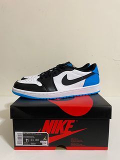 【Fin-1.】Nike Air Jordan 1 Retro Low OG Black Dark Powder Blue