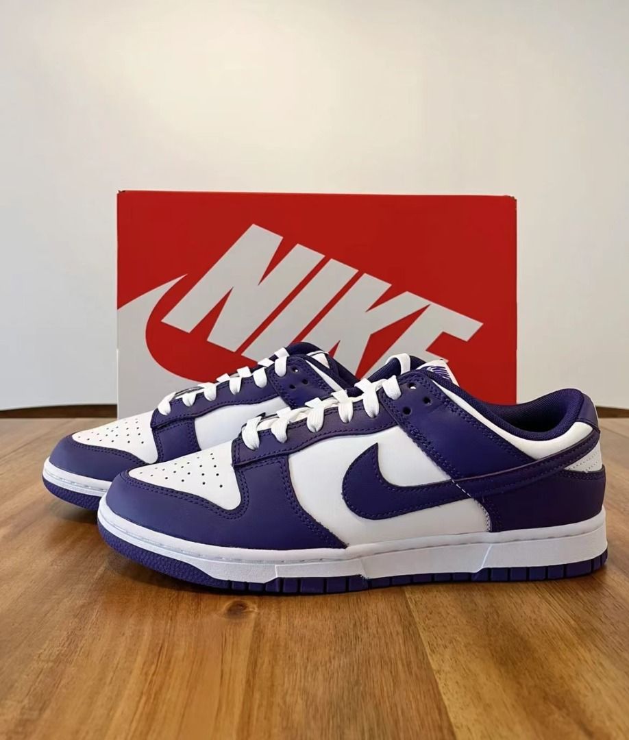 Nike Dunk Low Court Purple, 男裝, 鞋, 波鞋- Carousell