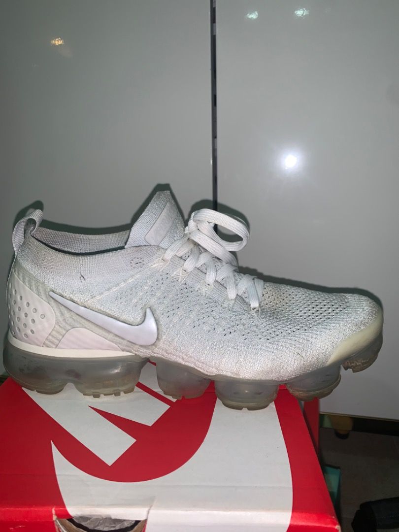 All store white vapormaxs