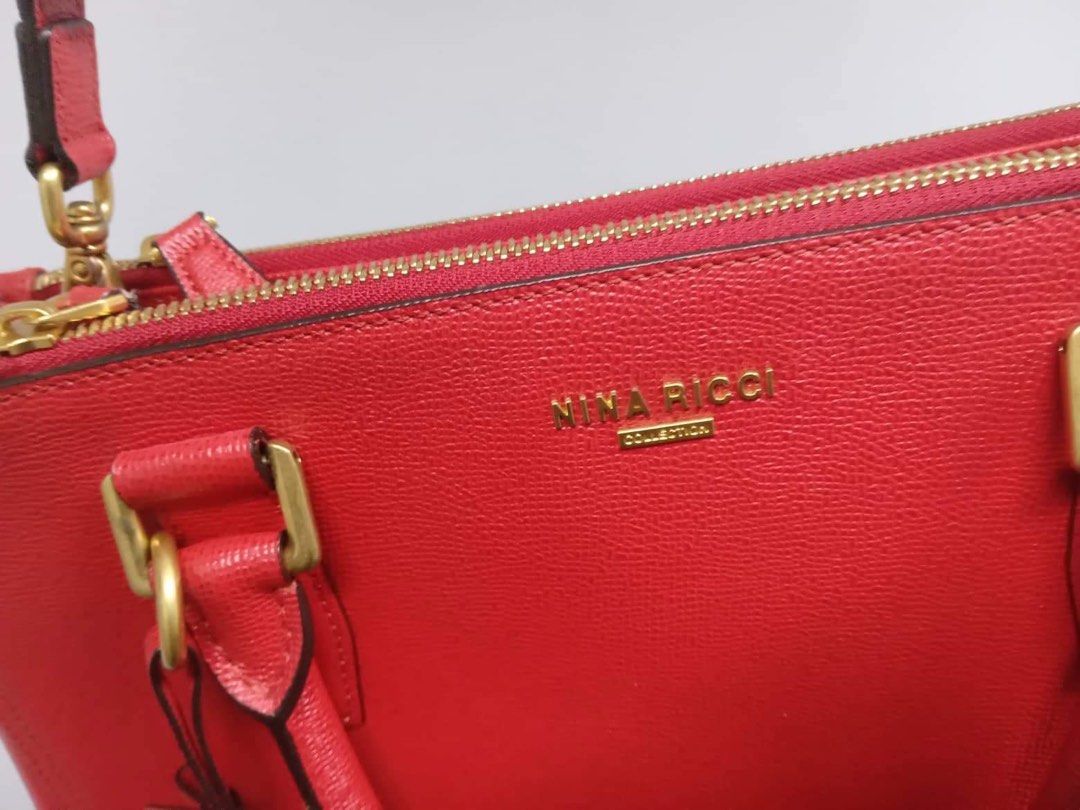 Nina Ricci 2-way Bag (Category: Tote Bags) located in Pasay City. Submitted by o_shoppe (Listing ID 1200004456, Image 1). Description: ✅ Good as new ✅ Handled with care ✅ Refer to photos for the actual look of the bag.