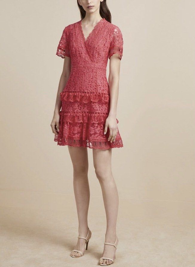 French connection deals red lace dress