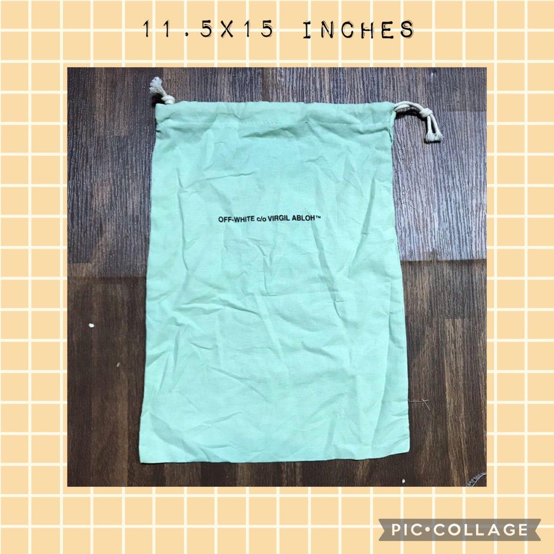 OFF White Dust Bag 11.5x15 M Women s Fashion Bags Wallets Purses Pouches on Carousell