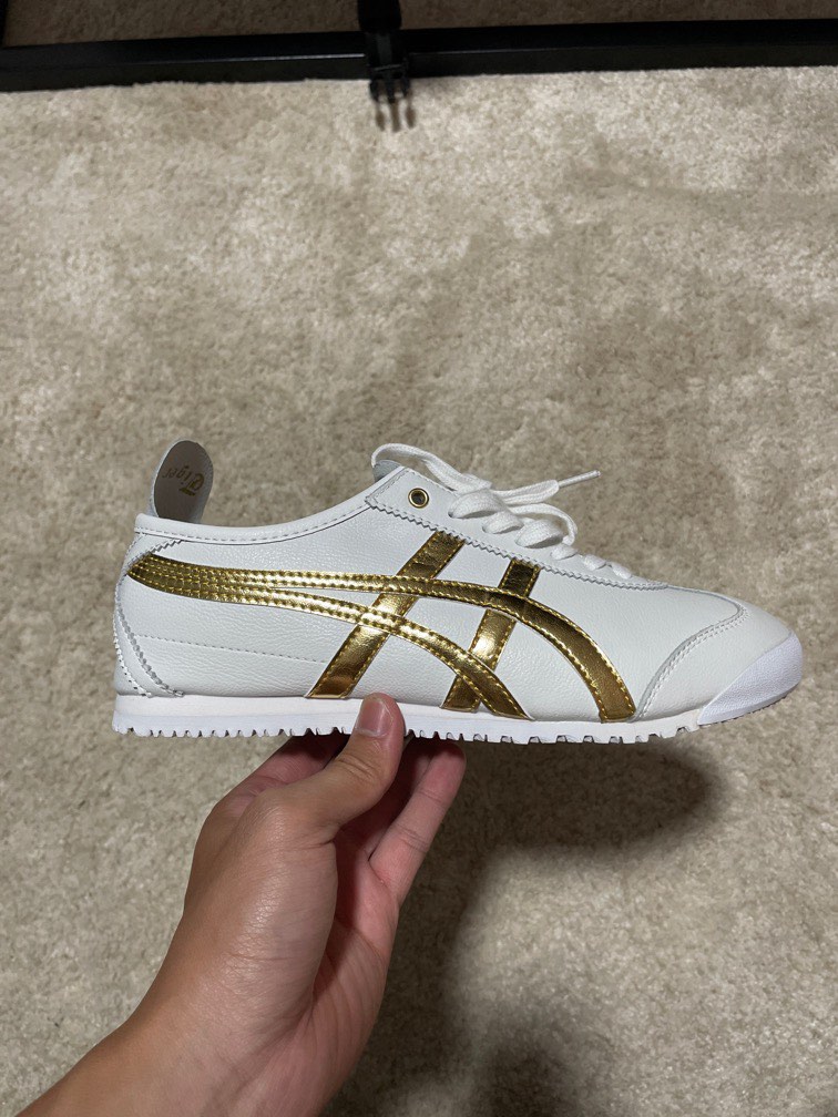 Onitsuka Tiger Mexico 66 Gold and white, Men's Fashion, Footwear, Sneakers  on Carousell