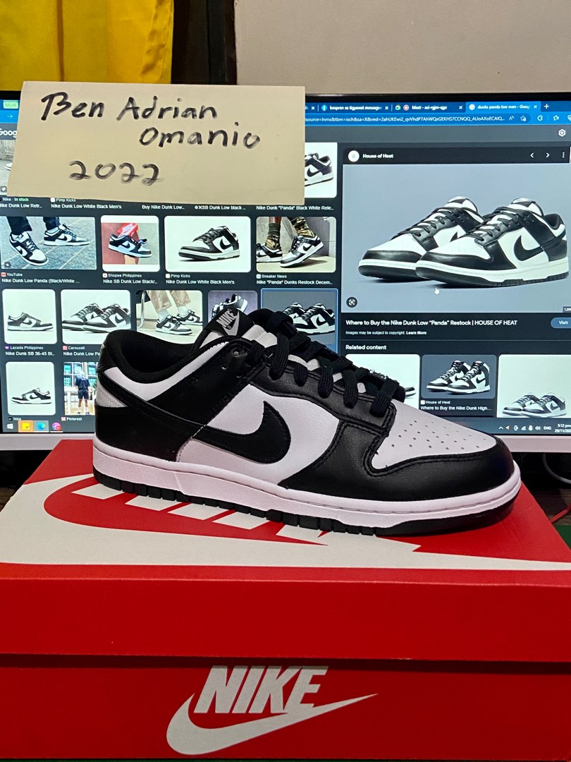 dunk low panda stockx