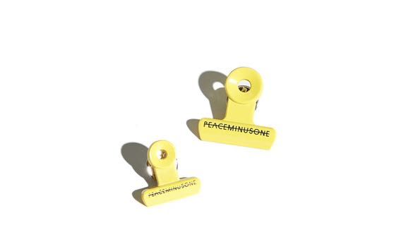 peaceminusone PMO BULLDOG CLIP PIN SET #1 YELLOW, 她的時尚, 手錶及