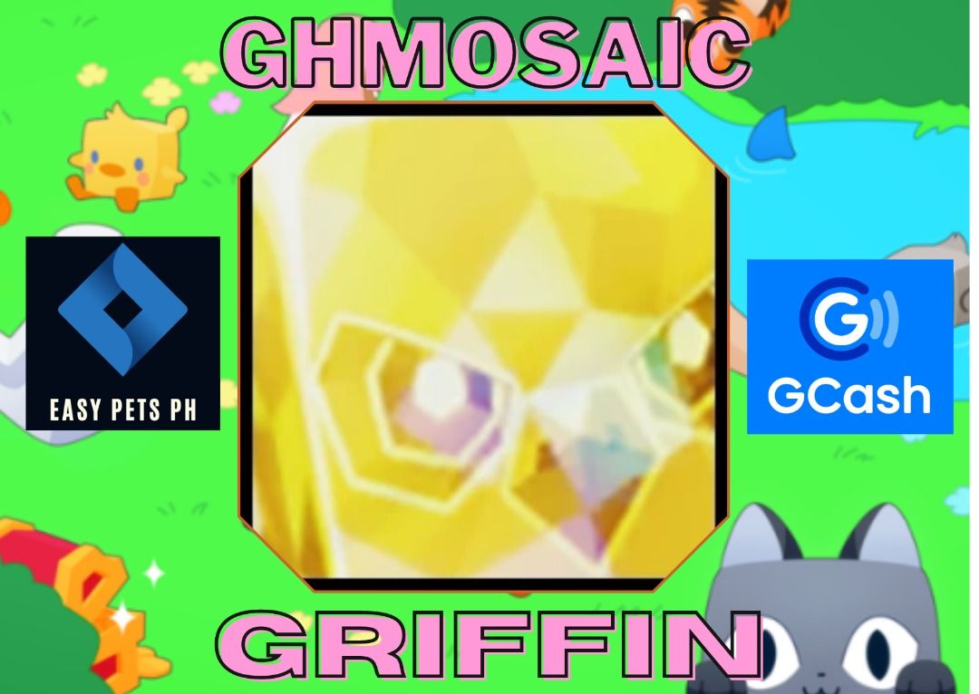 Pet Simulator X (PSX) | HUGE MOSAIC GRIFFIN (Category: In-Game Products) located in Batangas. Submitted by EasyPetsPH (Listing ID 1199981607, Image 1). Description: Message me if you want to buy ALL CLEAN Trade after Payment (GCASH).