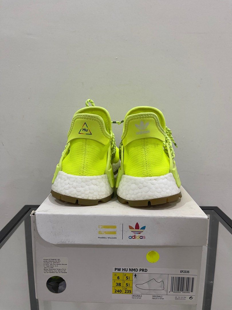 adidas nmd hu trail pharrell now is her time solar yellow