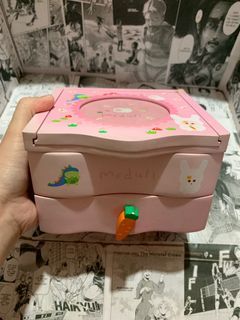 Pink Wooden Jewelry Box Music Box