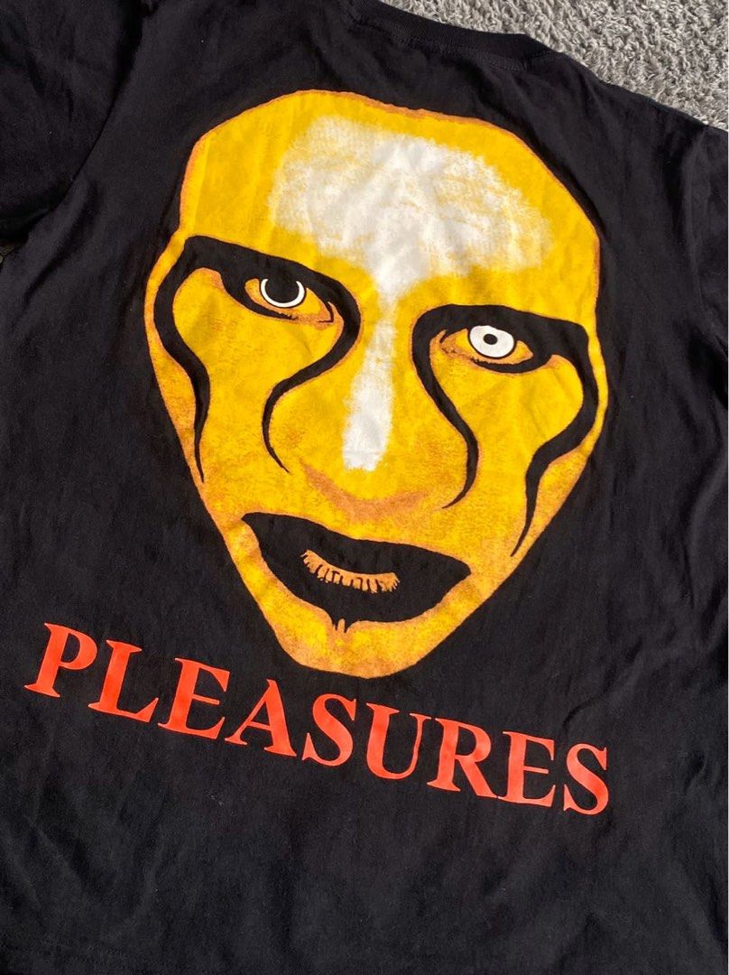 Pleasures x Marilyn Manson, Fesyen Pria, Pakaian , Atasan di Carousell
