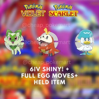 Shiny Snivy/Tepig/Oshawott Starter Pack 6IV - Pokemon X/Y OR/AS S/M US/UM