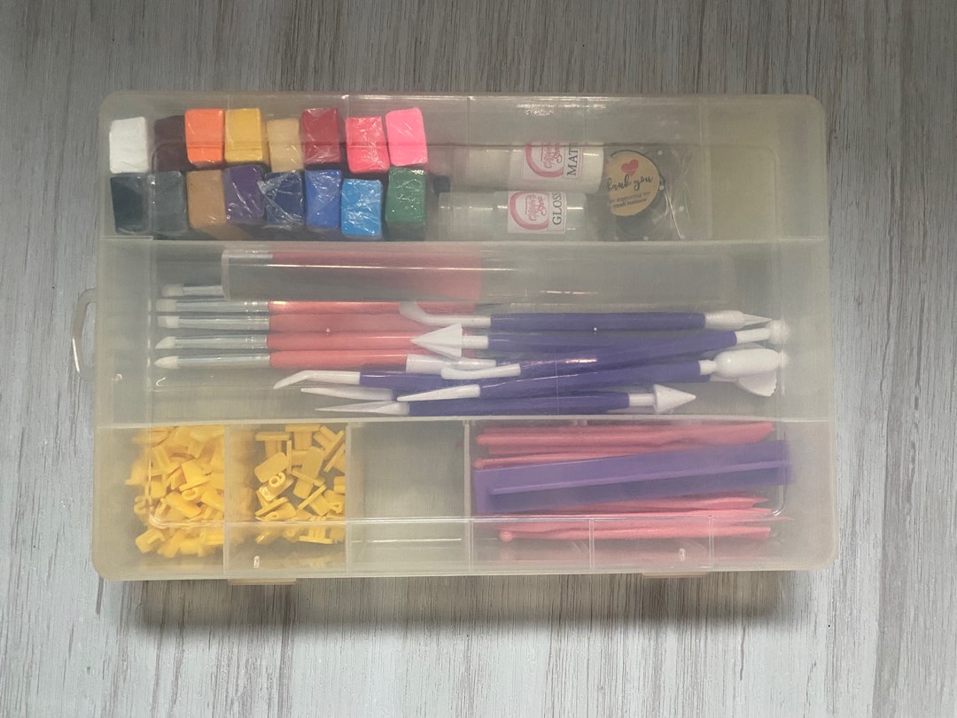 Polymer clay set (box included), Hobbies & Toys, Stationary & Craft