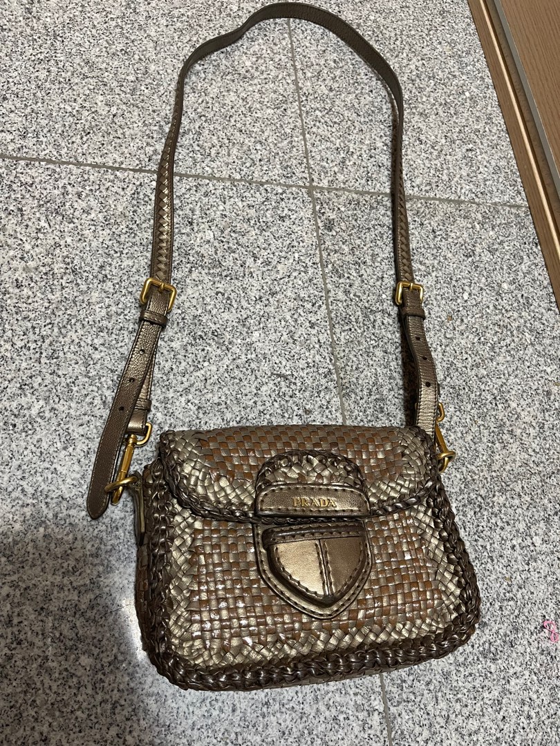 PRADA Nylon and Saffiano leather mini bag, Women's Fashion, Bags & Wallets,  Purses & Pouches on Carousell