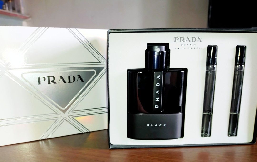 Prada black luna rossa gift set outlet