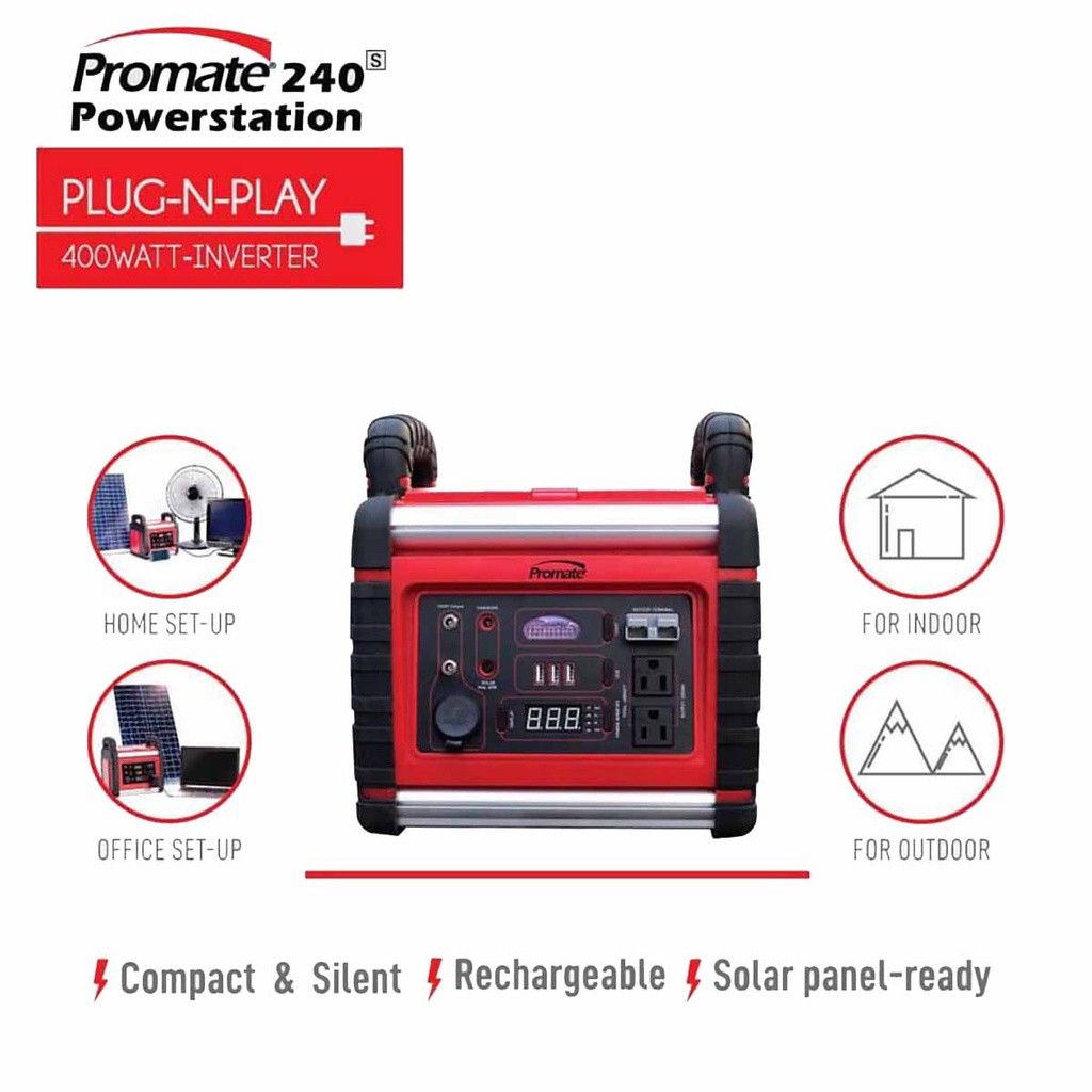 Promate Ph6800es Promate Powerstation 240S, TV & Home Appliances, Electrical, Adaptors ...