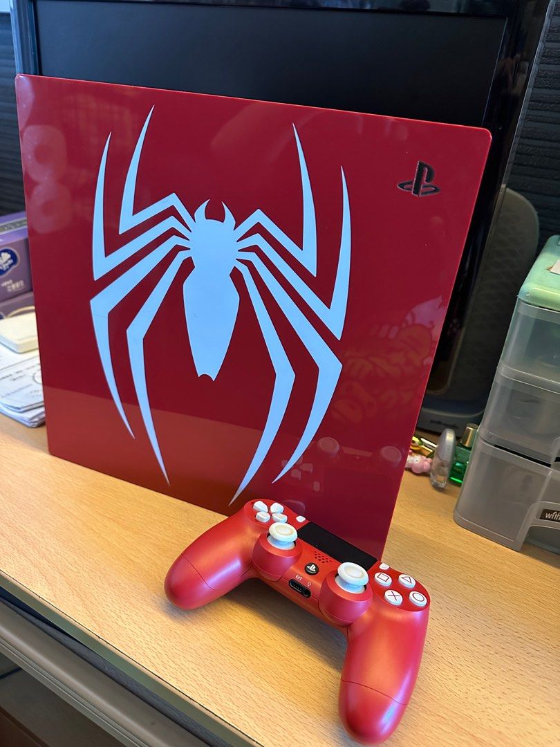 PS4 Pro Spider-Man Limited Edition, 電子遊戲, 電子遊戲機