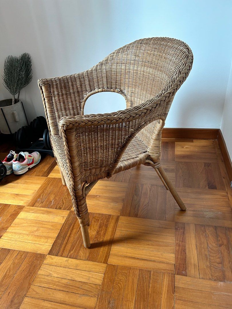 Rattan chair, Furniture & Home Living, Furniture, Chairs on Carousell
