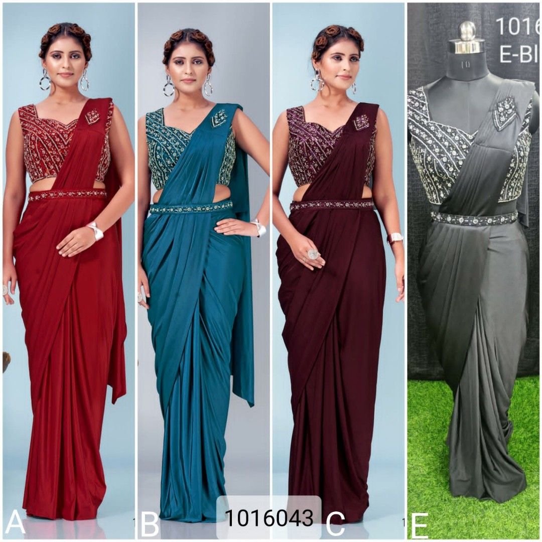 Readymade Saree| Stitched Saree| Tassel Saree – Magicsaree