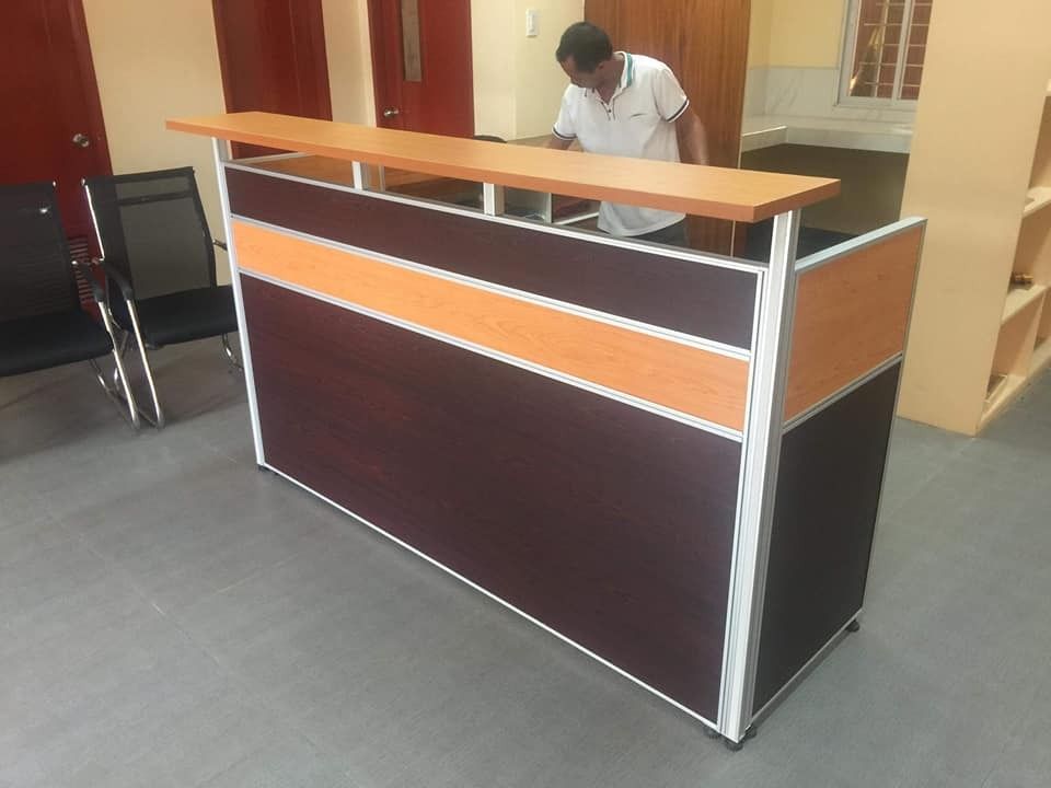 RECEPTION COUNTER ( CUSTOMIZED COLOR AND SIZE ), Furniture & Home