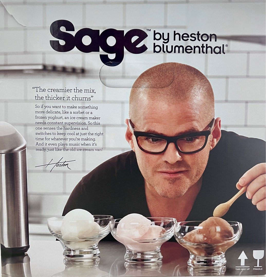 Sage Ice Cream Maker BCI600UK Smart Scoop, TV & Home Appliances