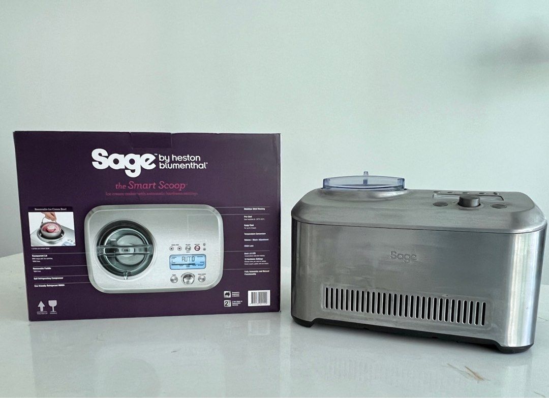 Sage Ice Cream Maker BCI600UK Smart Scoop TV Home Appliances