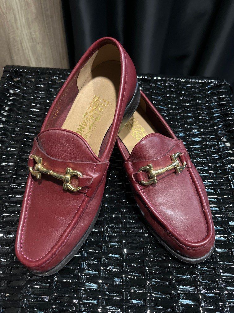 Red hotsell ferragamo loafers