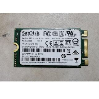 SanDisk m.2. For OS
16gb SSD