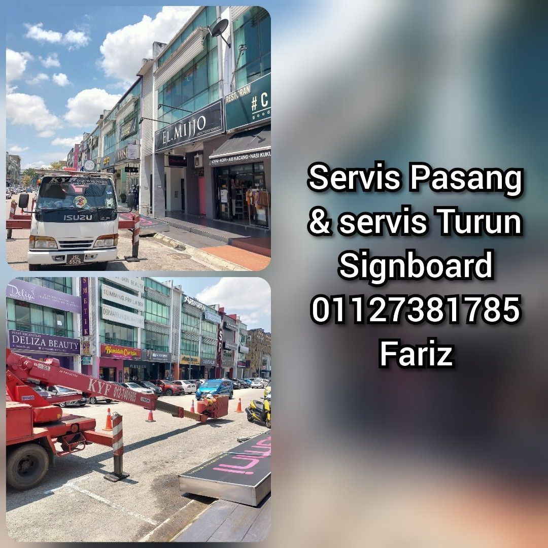 Servis buka signboard kedai & pasang signboard kedai, Services, Home Services, Renovations on