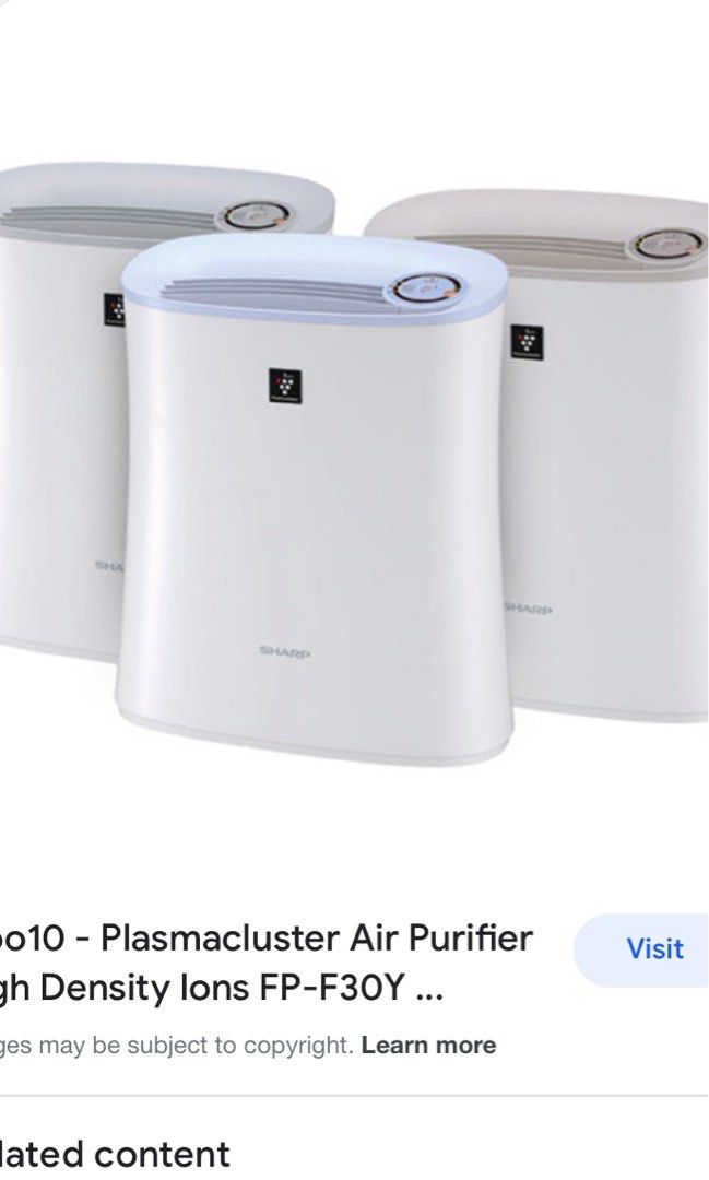 SHARP air purifier FPF30YA (blue), TV & Home Appliances, Air