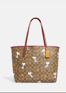 COACH x PEANUTS Signature Canvas Tote Bag