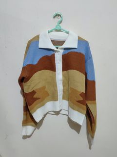 Sunny Artsy Knit Cardigan / Sweater (anoint.inc)
