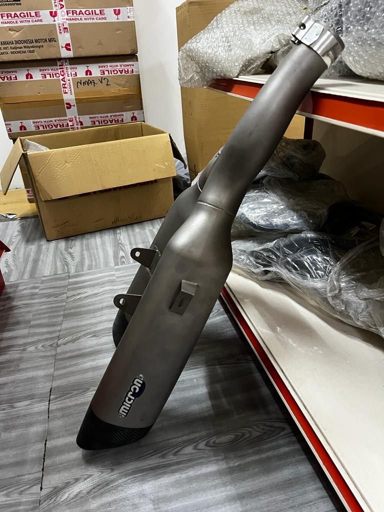 micron motorcycle exhaust