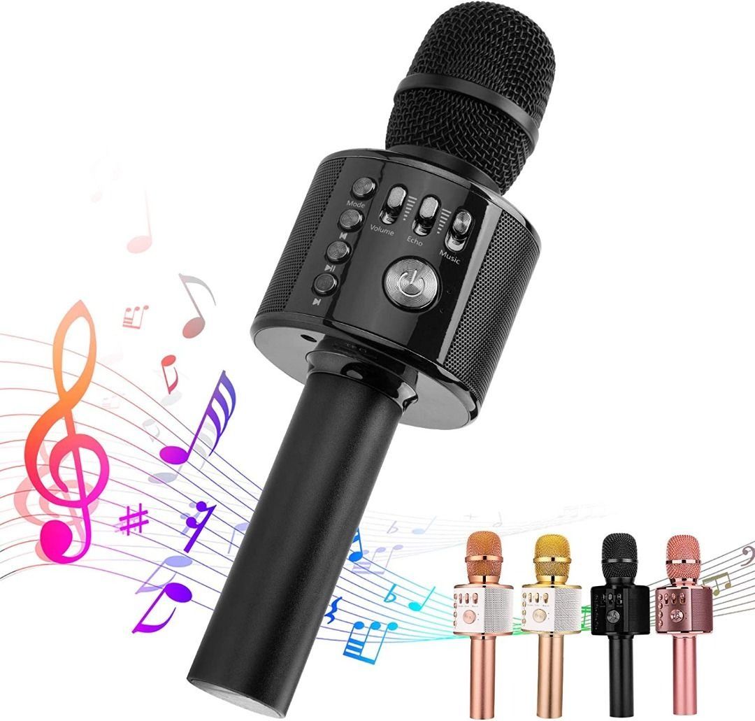 Micrófono Inalámbrico Karaoke Player Compatible con  PC/iPhone/Android/Smartphone